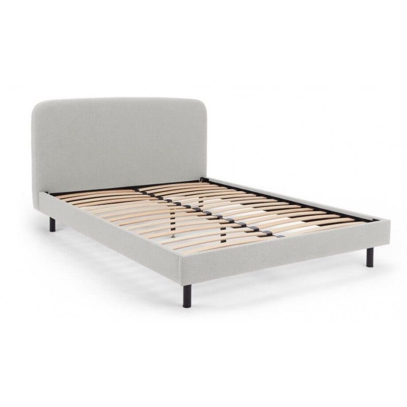 Кровать Besley на ножках, светло-серая