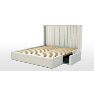 Кровать Cory с выдвижными ящиками для хранения, белая
