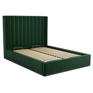 Кровать Cory с подъемным механизмом, зеленая