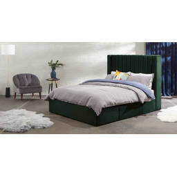 Кровать Cory с выдвижными ящиками для хранения, зеленая