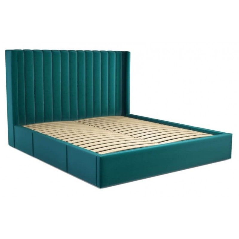 Кровать Cory с выдвижными ящиками для хранения, изумрудная