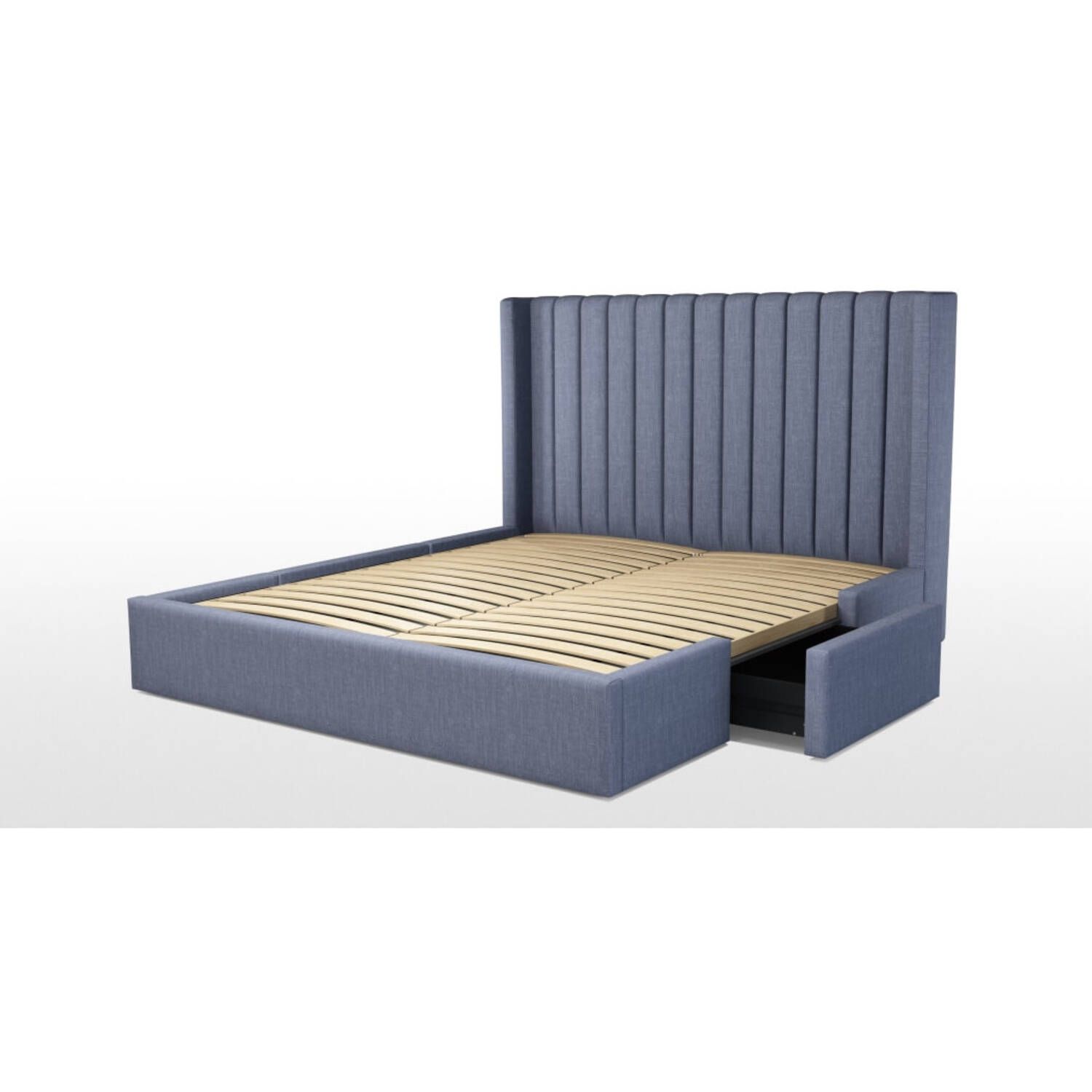 Кровать Cory с выдвижными ящиками для хранения, синяя