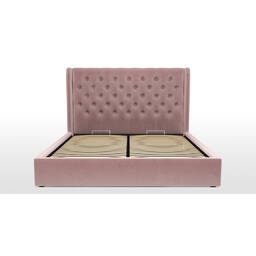 Кровать Romero с подъемным механизмом, розовая