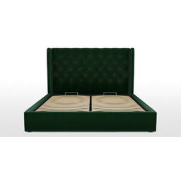 Кровать Romero с подъемным механизмом, зеленая