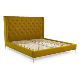 Кровать Romero на ножках, желтая