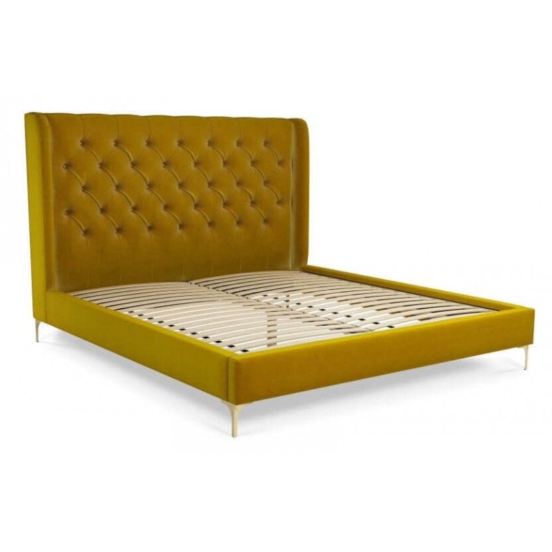 Кровать Romero на ножках, желтая
