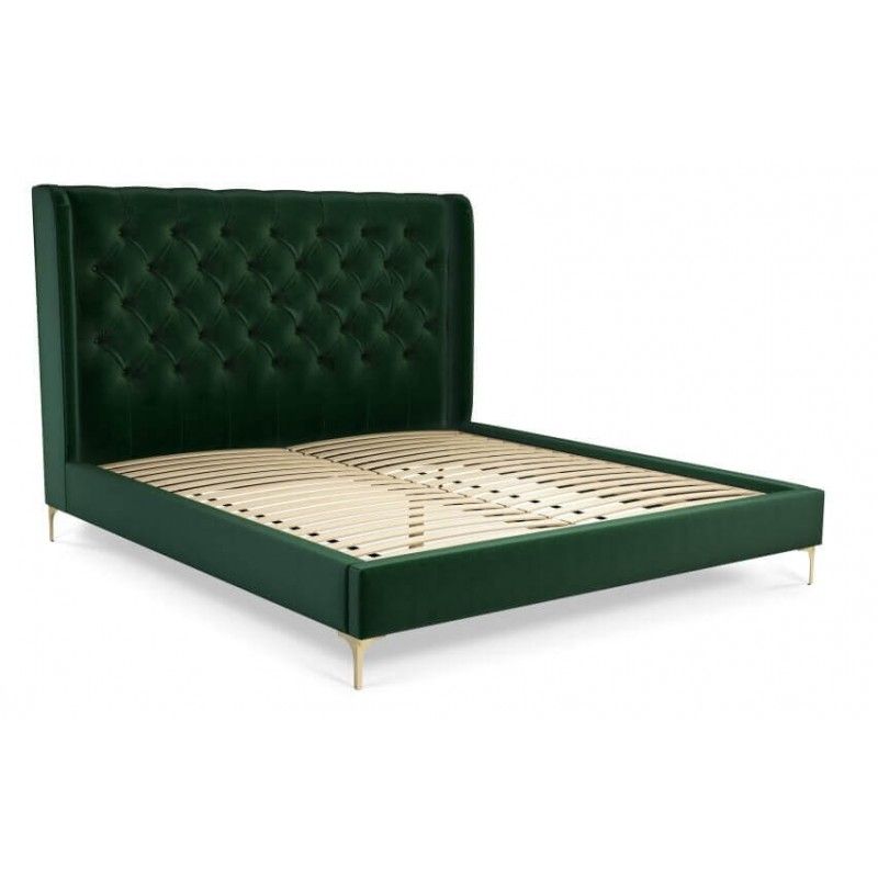 Кровать Romero на ножках, зеленая