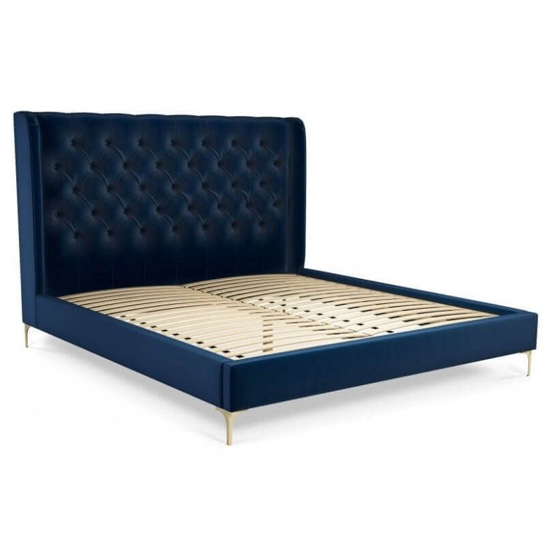 Кровать Romero на ножках, синяя