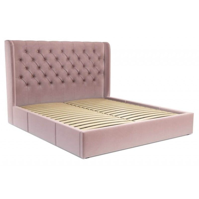 Кровать Romero с ящиками для хранения, розовая