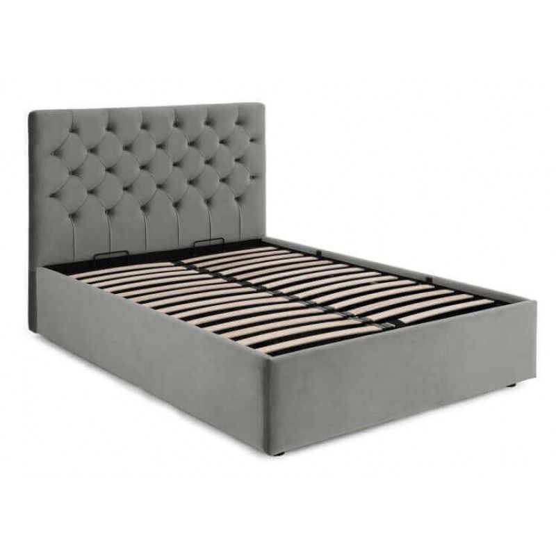 Кровать Skye с подъемным механизмом, серая