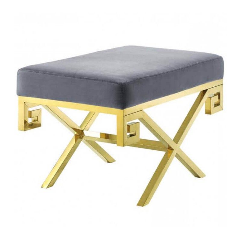 Пуф Gold greek, серый