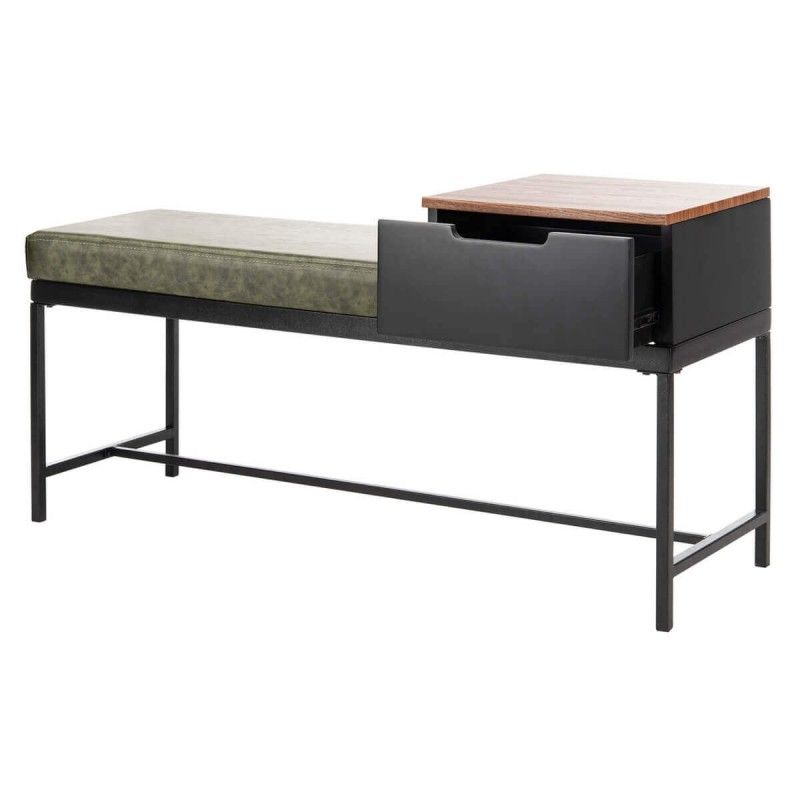 Скамья Maruka с ящиком для хранения, зеленая