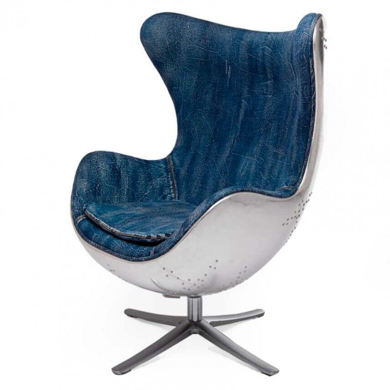 Кресло Egg Aviator, синее