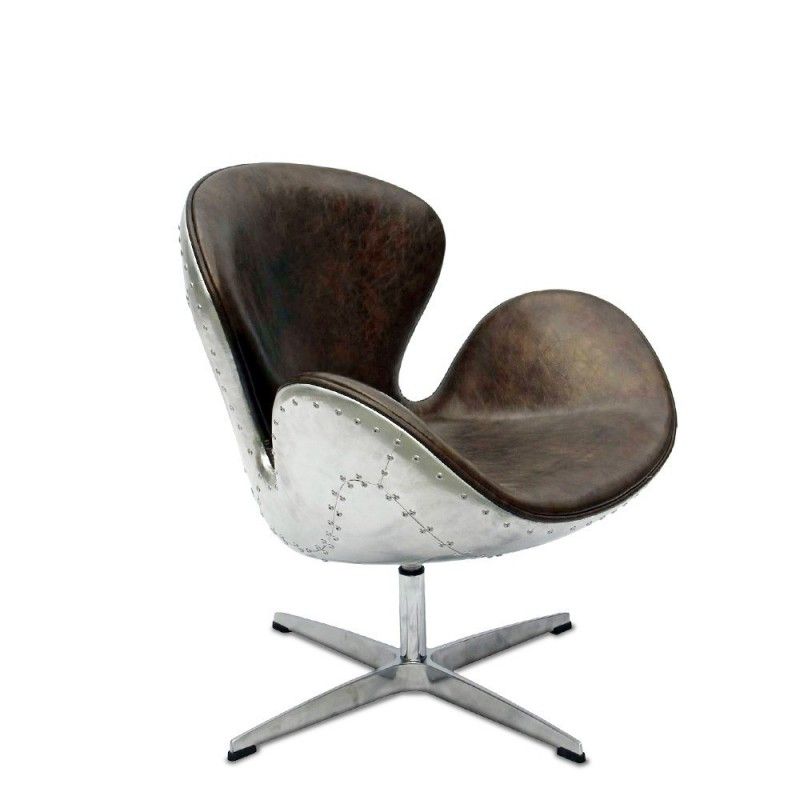 Кресло Swan Aviator, коричневое