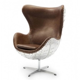 Кресло Egg Aviator, темно-коричневое