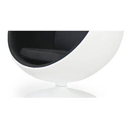 Кресло-шар Ball Chair бело-черное