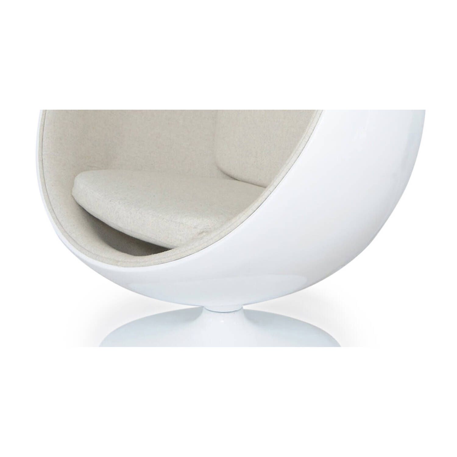 Кресло-шар Ball Chair бело-бежевое