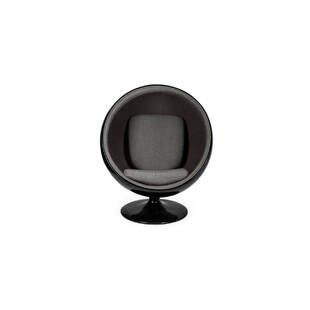 Кресло-шар Ball Chair черно-серое