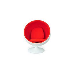 Кресло-шар Ball Chair бело-оранжевое