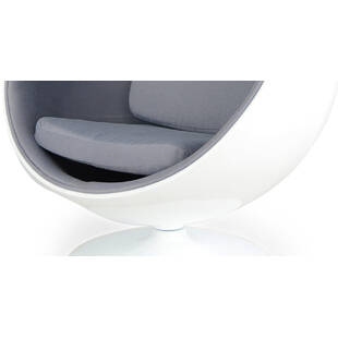 Кресло-шар Ball Chair бело-серое