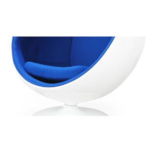 Кресло-шар Ball Chair бело-синее