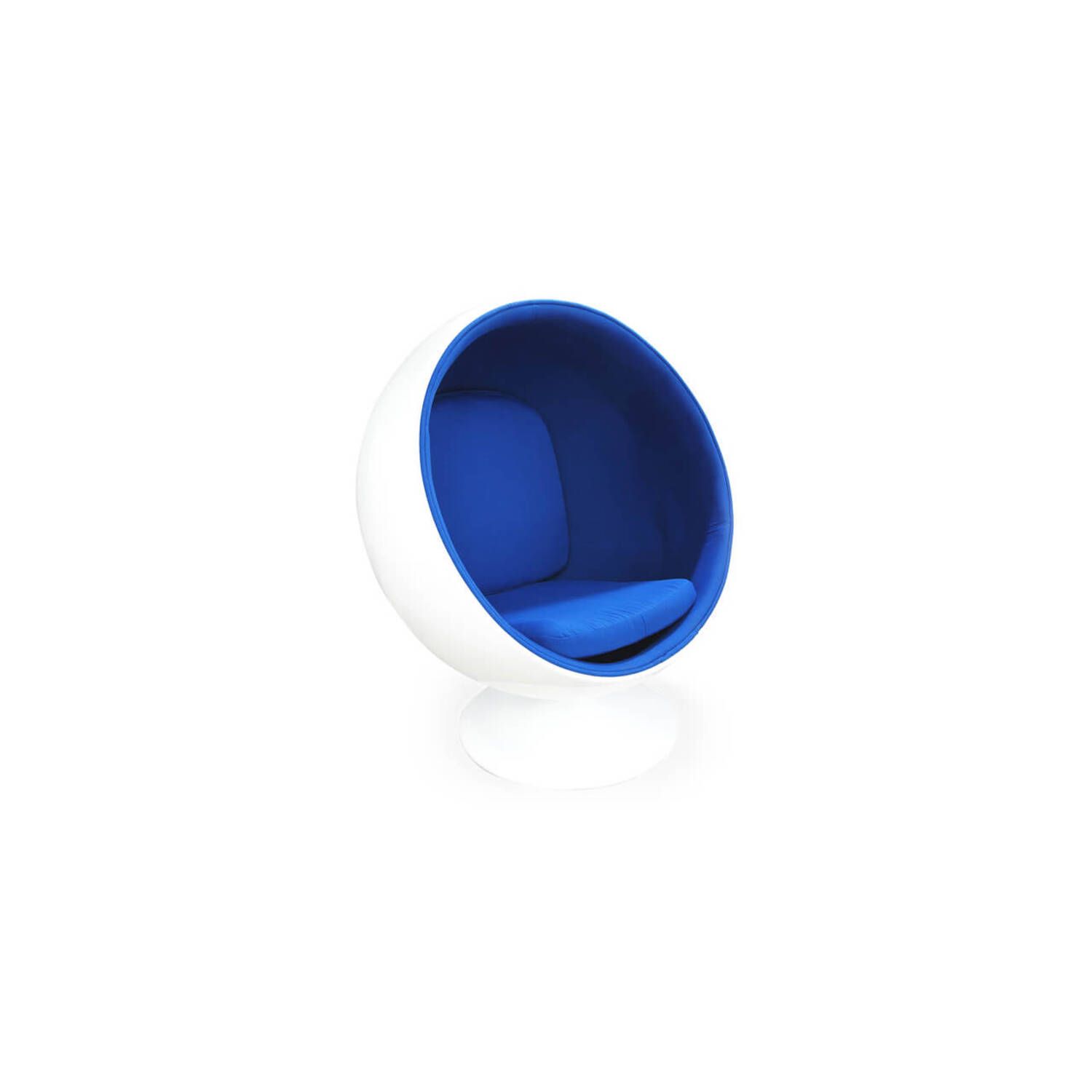 Кресло-шар Ball Chair бело-синее