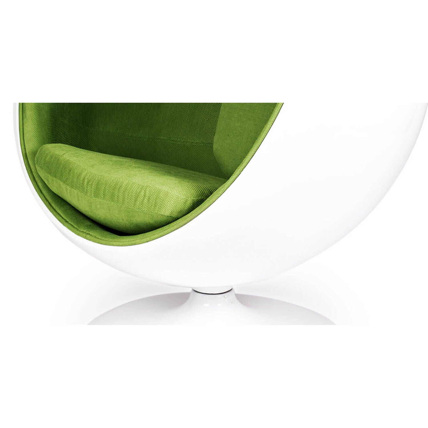 Кресло-шар Ball Chair бело-зеленое