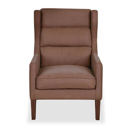 Кресло Borge, коричневое, экокожа