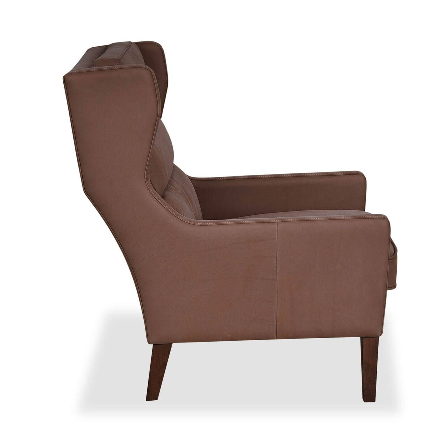 Кресло Borge, коричневое, экокожа