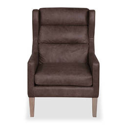 Кресло Borge, коричневое, натуральная кожа