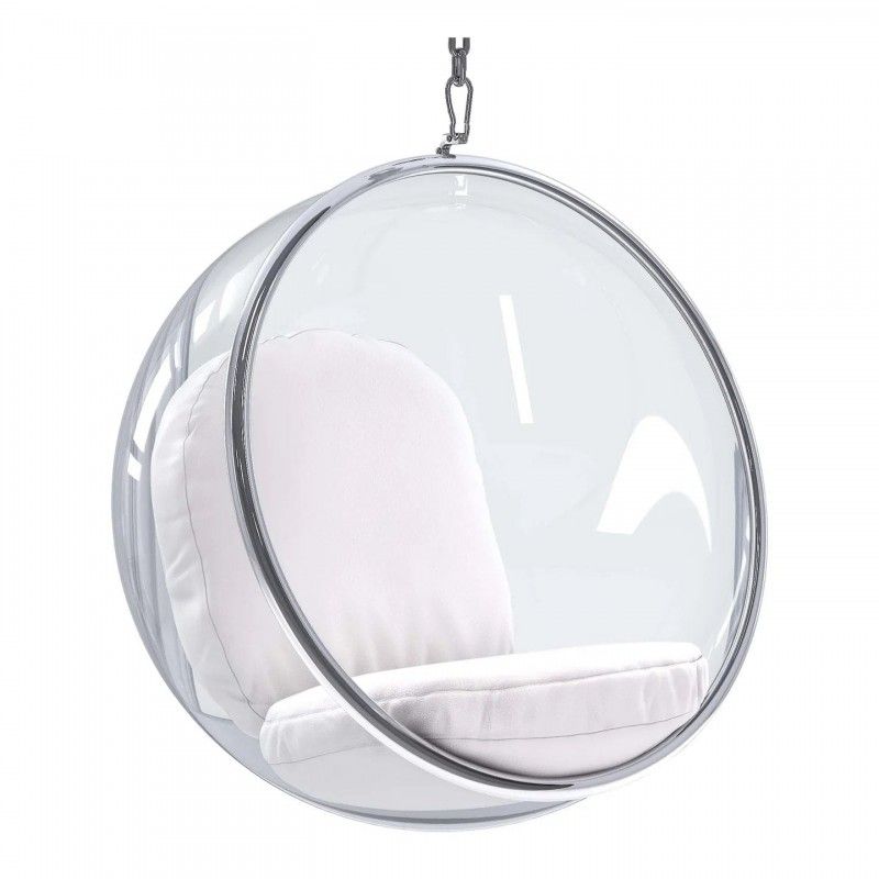Прозрачное подвесное кресло шар Bubble Chair