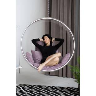 Прозрачное подвесное кресло шар Bubble Chair