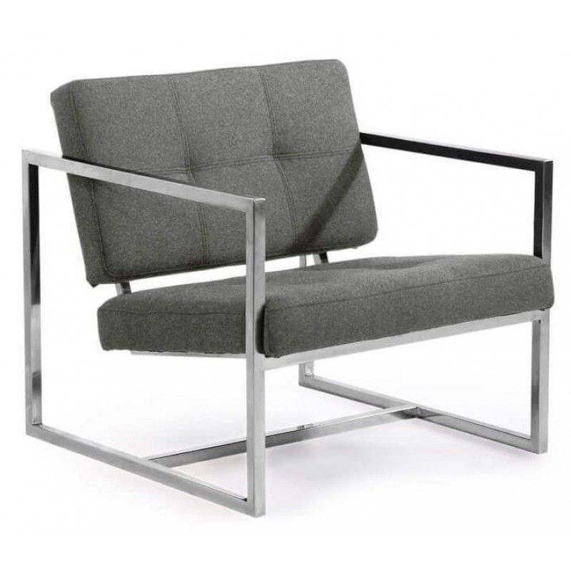 Кресло Cube серое