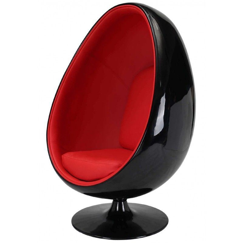 Eero Aarnio Egg Chair черно-красное
