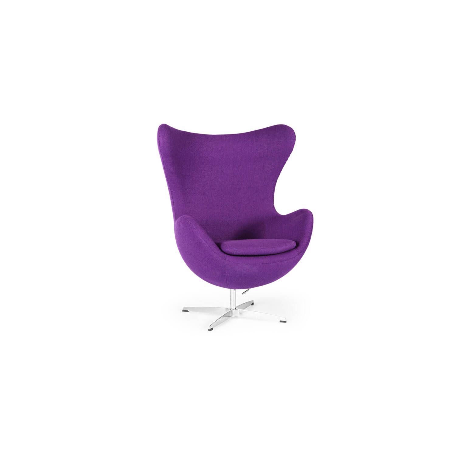 Фиолетовое кресло Egg.
