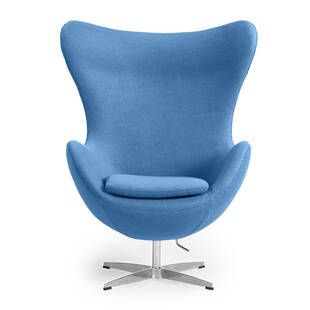 Голубое кресло Egg