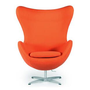 Оранжевое кресло Egg
