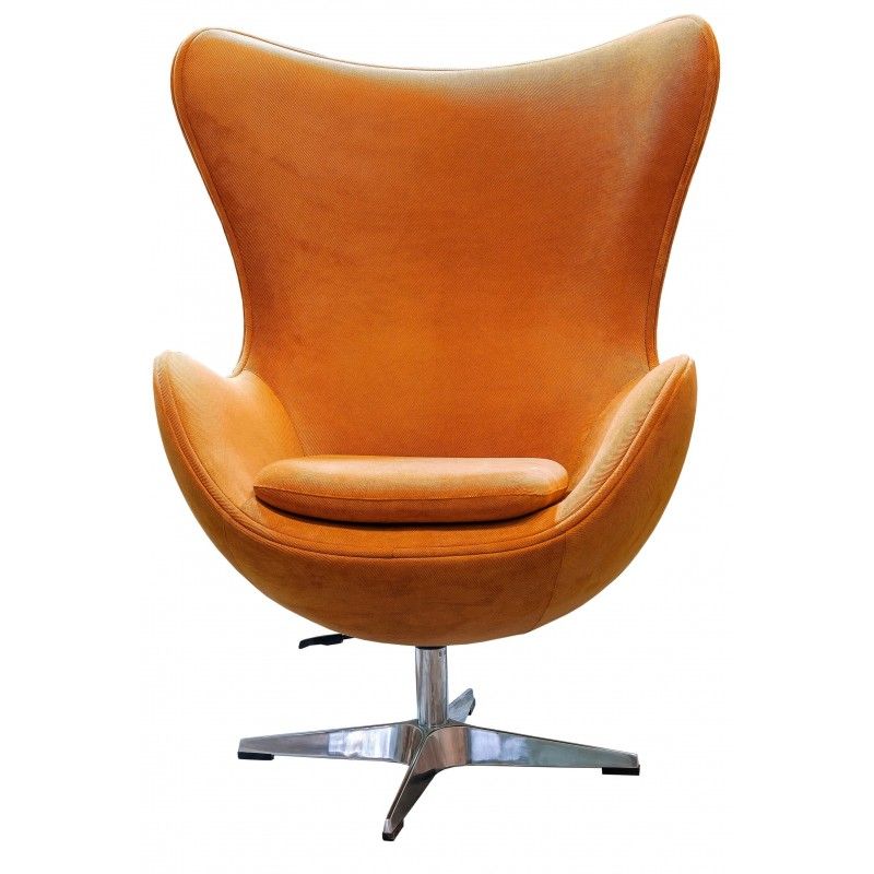 Оранжевое кресло Egg