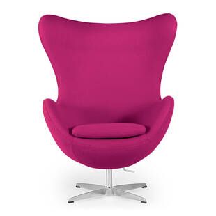 Розовое кресло Egg
