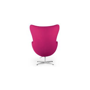 Розовое кресло Egg