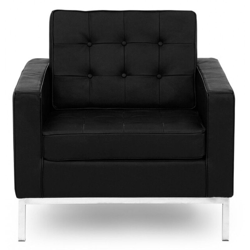 Кресло Florence, черное, экокожа