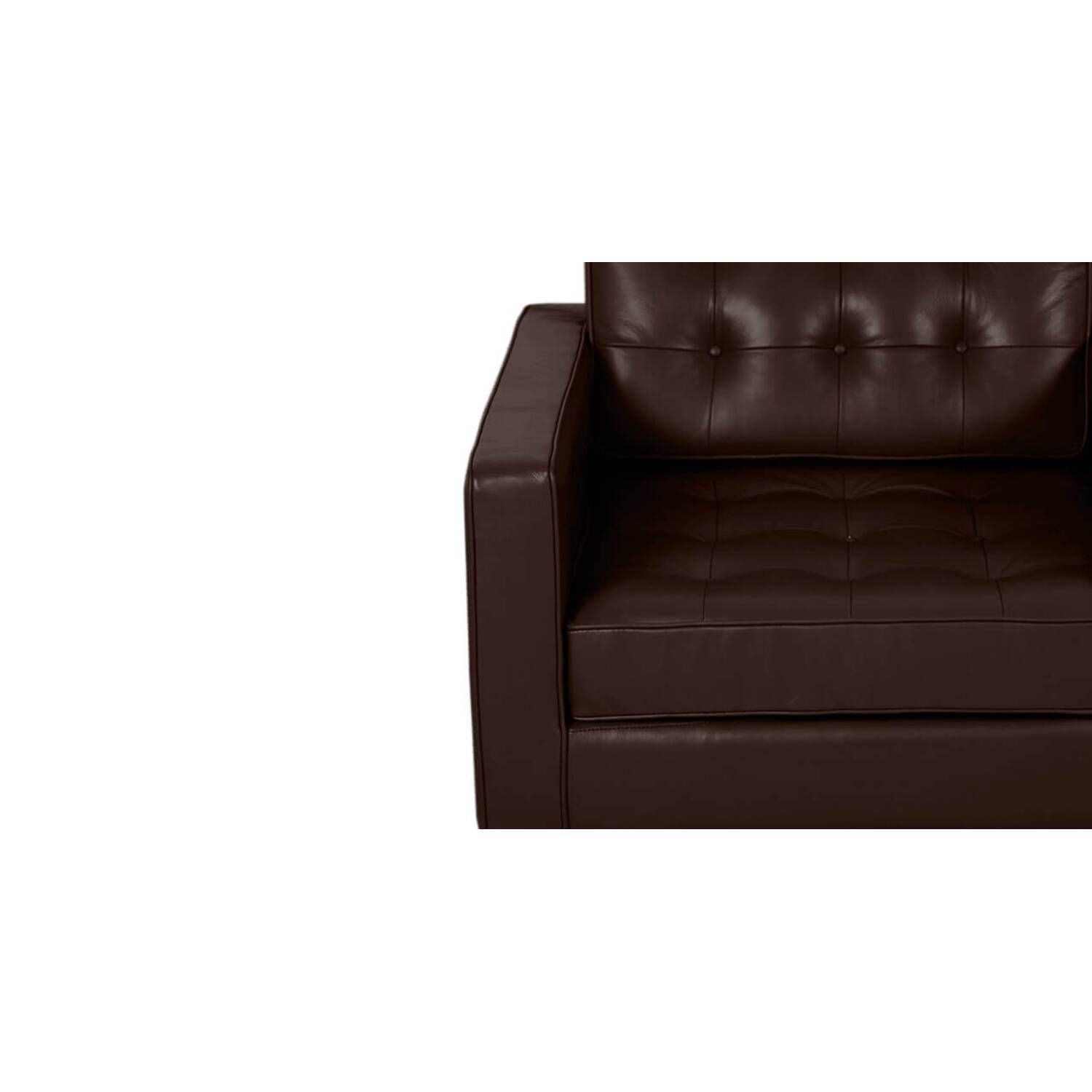 Кресло Florence, коричневое, кожаное