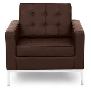 Кресло Florence, коричневое, экокожа