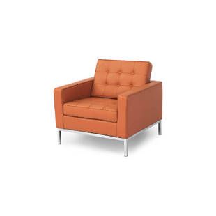 Кресло Florence, оранжевое, экокожа