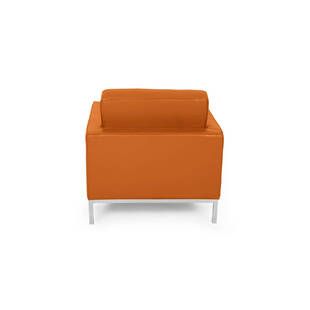 Кресло Florence, оранжевое, кожаное