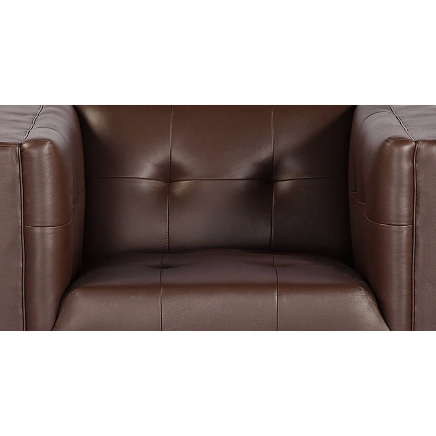 Кресло Harrison, коричневое, кожаное
