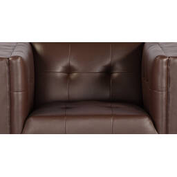 Кресло Harrison, коричневое, кожаное