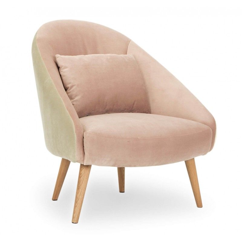 Кресло Jester, бежевое + розовое