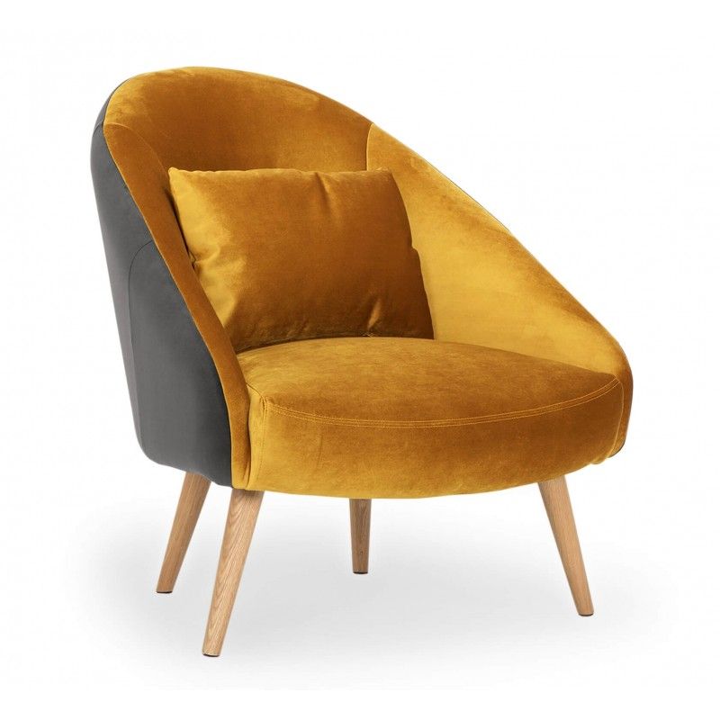 Кресло Jester, желтое + серое