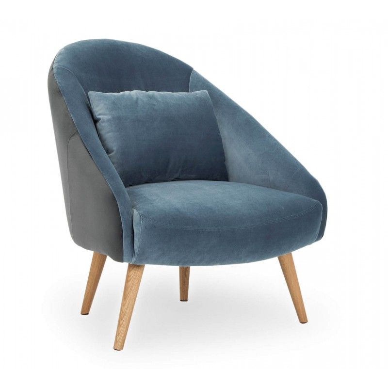 Кресло Jester, синее + серое